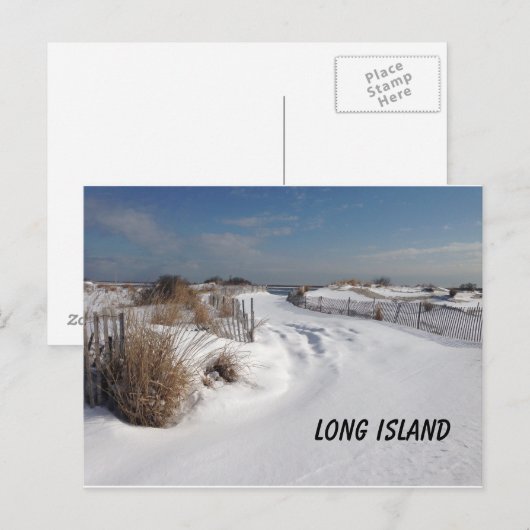 strand op 2 graden briefkaart (Voorkant / Achterkant)