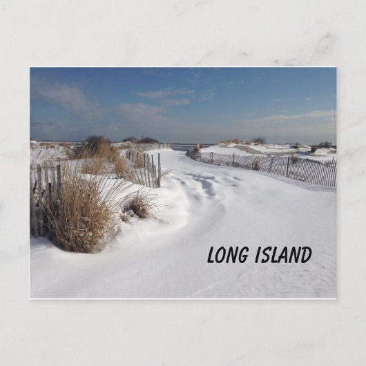 strand op 2 graden briefkaart (Voorkant)