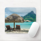 strand op Bora Bora mousepad Muismat (Met muis)