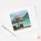 Strand op Bora Bora sticker (Envelop)