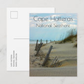 Strand op Cape Hatteras National Seashore, NC Briefkaart (Voorkant / Achterkant)