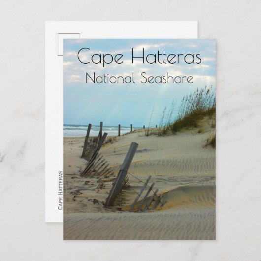 Strand op Cape Hatteras National Seashore, NC Briefkaart (Voorkant / Achterkant)