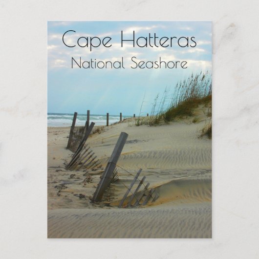 Strand op Cape Hatteras National Seashore, NC Briefkaart (Voorkant)