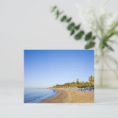 strand op Costa del Sol in Marbella Briefkaart (Staand voorkant)
