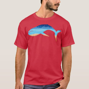 strand op de walvis t-shirt