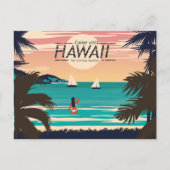  strand op Hawaii op het Sunset Briefkaart (Voorkant)