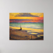 strand op Heist door Georges Lemmen 1891 Canvas Afdruk (Voorkant)