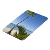 strand op het vasteland Aitutaki, Cookeilanden Magneet (Linkerzijde)