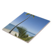 strand op het vasteland Aitutaki, Cookeilanden Tegeltje (Zijkant)