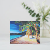 strand op Magen's Bay St Thomas US Maagdeneilanden Briefkaart (Staand voorkant)