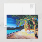 strand op Magen's Bay St Thomas US Maagdeneilanden Briefkaart (Voorkant / Achterkant)