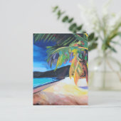 strand op Magen's Bay St Thomas US Maagdeneilanden Briefkaart (Staand voorkant)
