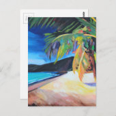 strand op Magen's Bay St Thomas US Maagdeneilanden Briefkaart (Voorkant / Achterkant)
