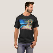 strand op Magen's Bay St Thomas US Maagdeneilanden T-shirt (Voorkant volledig)