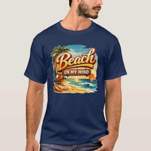 STRAND OP MIJN GEZICHT T-SHIRT (Voorkant)