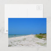 strand op Sanibel Island Briefkaart (Voorkant / Achterkant)