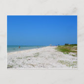 strand op Sanibel Island Briefkaart (Voorkant)