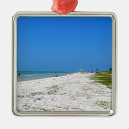 strand op Sanibel Island Metalen Ornament