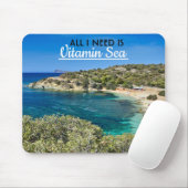 strand op Sardinië met turkooiswater Muismat (Met muis)