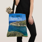 strand op Sardinië met turkooiswater Tote Bag (Dichtbij)