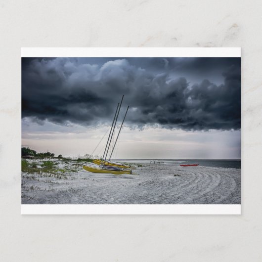 strand op tybee - eiland savannah georgia oceaan briefkaart (Voorkant)