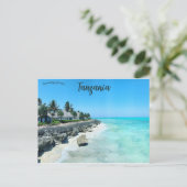 strand op Zanzibar Tanzania Briefkaart (Staand voorkant)