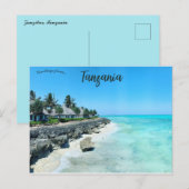 strand op Zanzibar Tanzania Briefkaart (Voorkant / Achterkant)