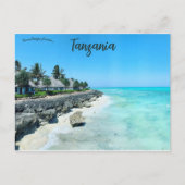 strand op Zanzibar Tanzania Briefkaart (Voorkant)