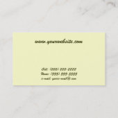 strand op zonsopgang visitekaartje (Achterkant)