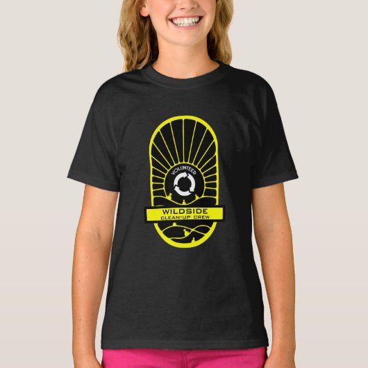Strand Opruim Vrijwilligers Team T-shirt (Voorkant)