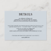 Strand Paar Bruiloft Informatiekaartje (Voorkant)