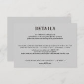 Strand Paar Bruiloft Informatiekaartje (Voorkant / Achterkant)