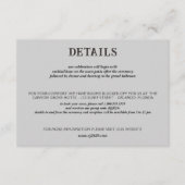 Strand Paar Bruiloft Informatiekaartje (Voorkant)