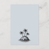 Strand Paar QR Code en Details Informatiekaartje (Achterkant)