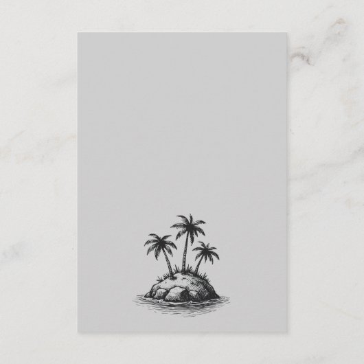 Strand Paar QR Code en Details Informatiekaartje (Achterkant)