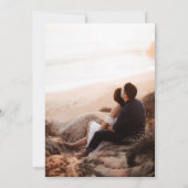 Strand Paar Save the Date (Achterkant)