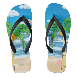 Strand Paar Teenslippers