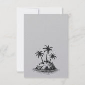 Strand Paar Voedsel Keuzen RSVP Kaartje