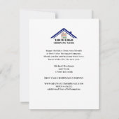 Strand Palm Flamingo Zakelijk Budget Feestdagen Ka Aankondiging (Achterkant)