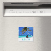 Strand,Palm,Het leven is beter op het strand Magneet (Insitu (Vaatwasser))