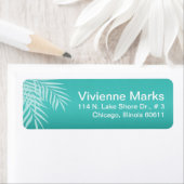 Strand Palm Tree Silhouet | Aqua Etiket (Insitu)