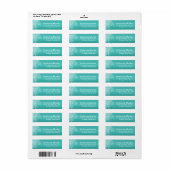 Strand Palm Tree Silhouet | Aqua Etiket (Full Sheet)