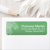 Strand Palm Tree Silhouet | jade Etiket (Insitu)