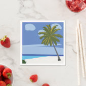 Strand Palm Tree Vakantie Beach Party Servet (Insitu)