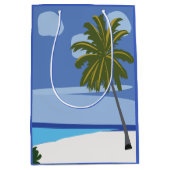 Strand Palm Tree vakantie strand Medium Cadeauzakje (Voorkant)