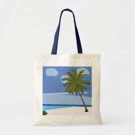 Strand Palm Tree vakantie strand Tote Bag