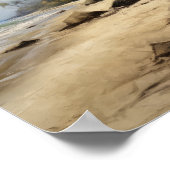 Strand Palm Trees Art Print Reisposter (Hoek)