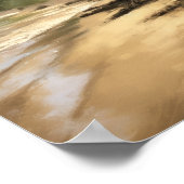 Strand Palm Trees Art Print Reisposter (Hoek)