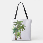 Strand Palm Trees Ocean Wedding Tote Bag (Achterkant)