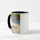 Strand, palmbomen en ligstoel mok (Voorkant links)